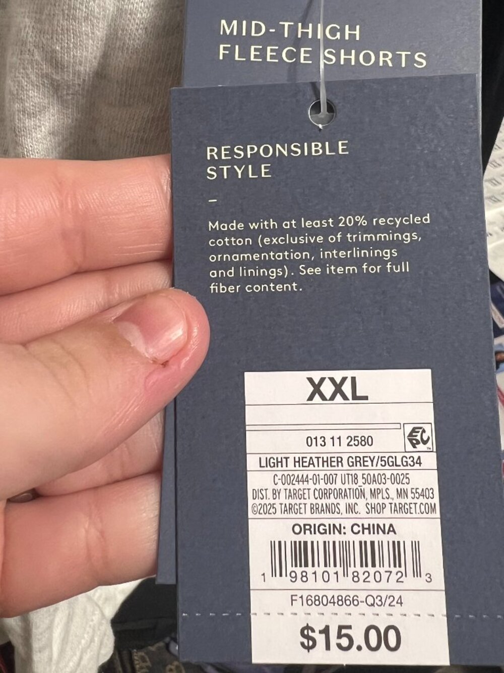 Target Mid Rise Fleece Shorts - Picture 5 of 7